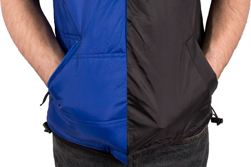 Freeze Defense vest has 2 zippered and 2 slash pockets