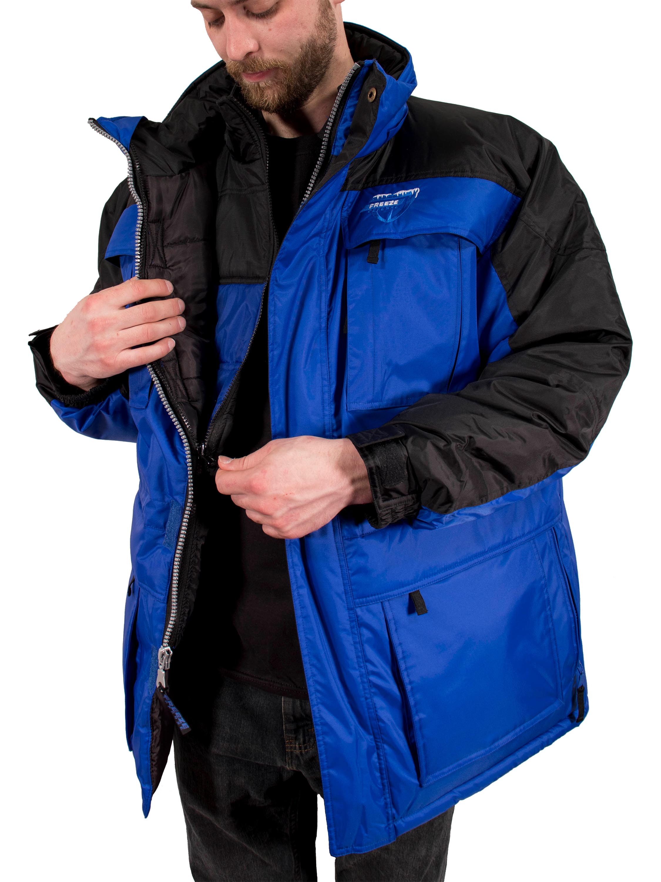 EXTREMEGARD Freezer Parka (4XL, Navy) at  Men's Clothing store