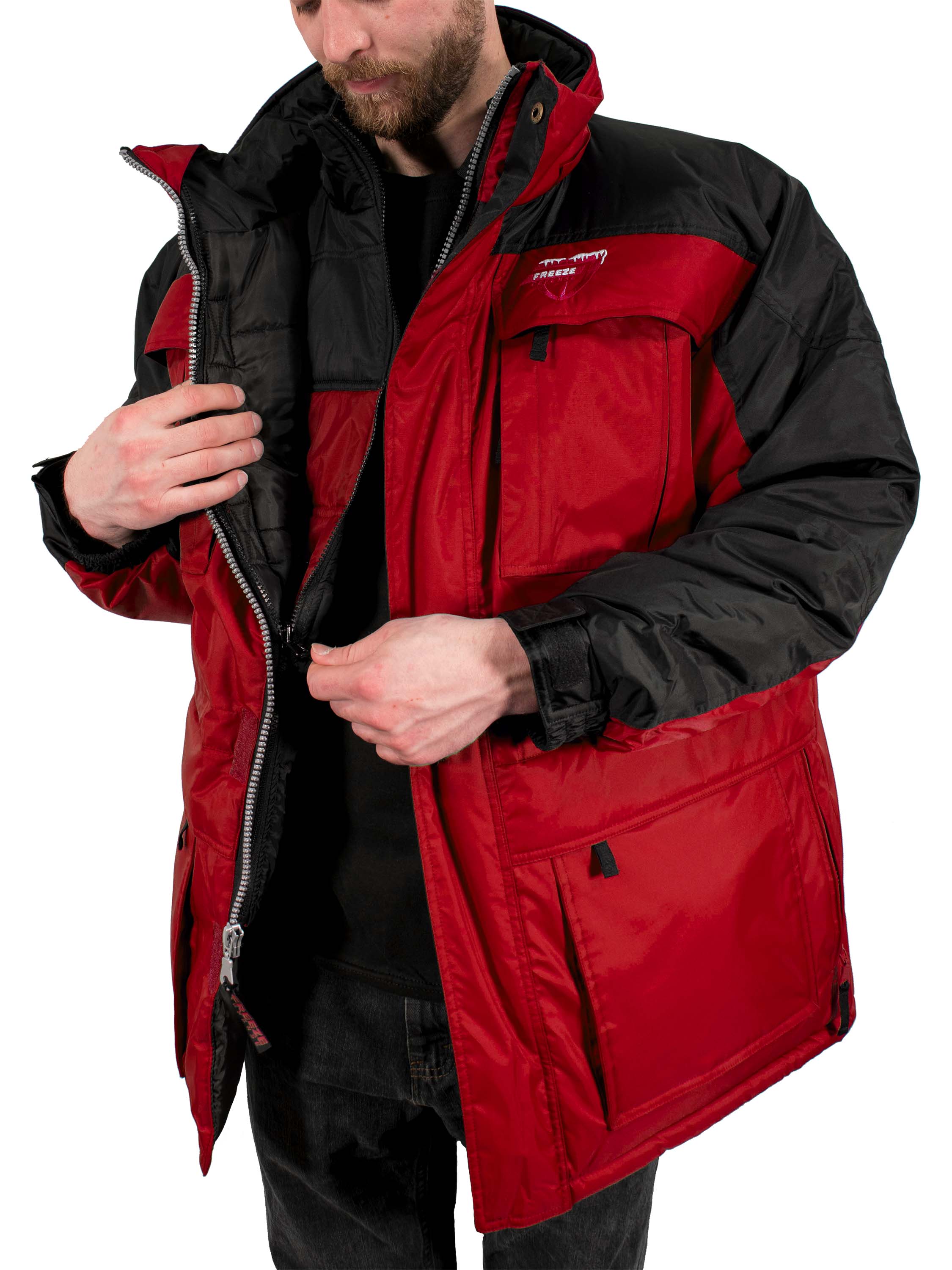 Freeze Defense Mens 3in1 Winter Jacket Coat Parka & Vest (Regular & Big &  Tall)
