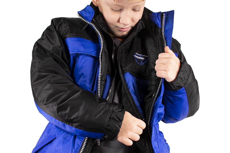Freeze Defense Boys 3-in-1 Winter Coat Zipping Vest Inside