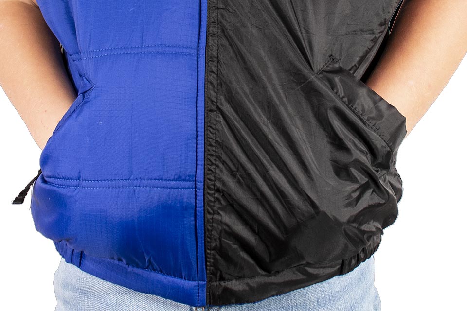 Freeze Defense vest has 2 zippered and 2 slash pockets