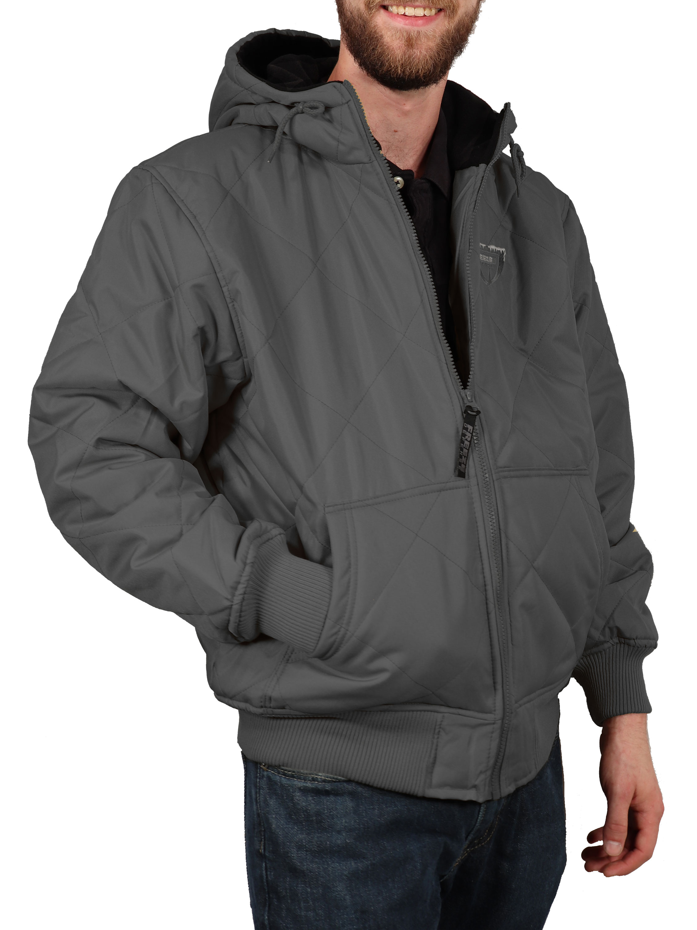 New Men/'s Oversized Heavy Padded Winter Jacket With Hoodie for Big and Tall