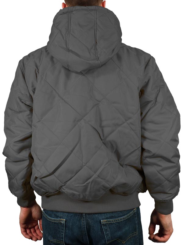mens quilted fleece jacket