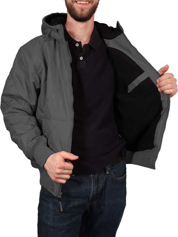 trojansk hest hjælpemotor kartoffel Freeze Defense Mens Fleece Lined Quilted Jacket (Regular and Big and Tall  Sizes)