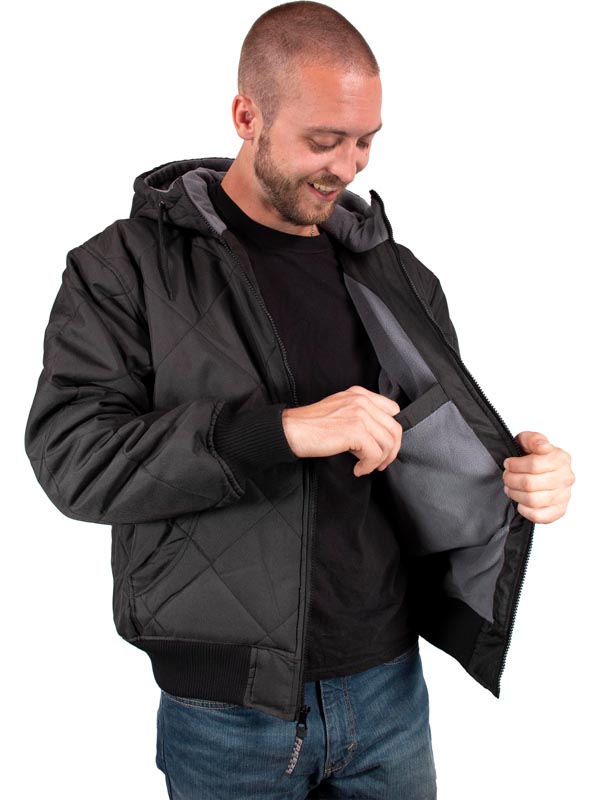 quilted fleece jacket men's