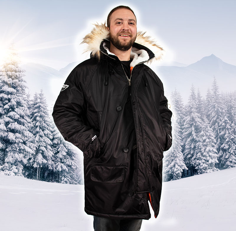 Freeze Defense Snorkel Winter Parka for Men