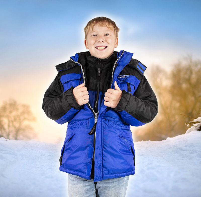 Freeze Defense Warm Boy's 3in1 Winter Coat with Vest