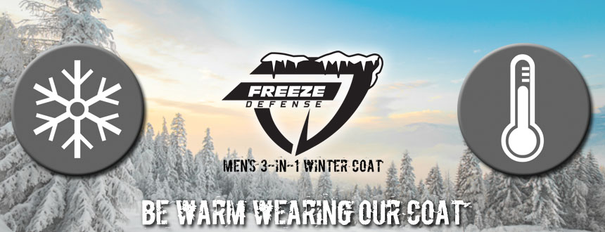 Freeze Defense's Warmest Men's Winter Coat