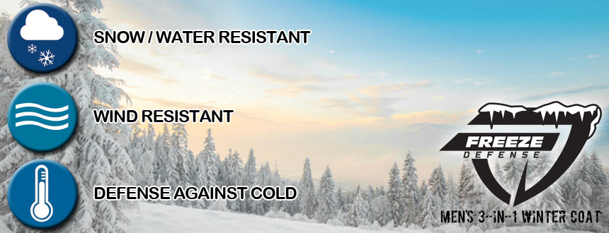Freeze Defense Is Water & Wind Resistant