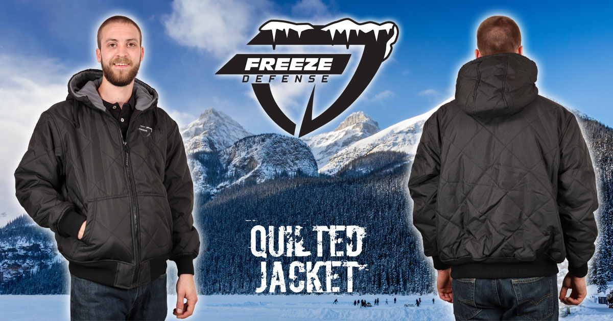 Freeze Defense Mens Fleece Lined Quilted Jacket Regular and Big and Tall Sizes