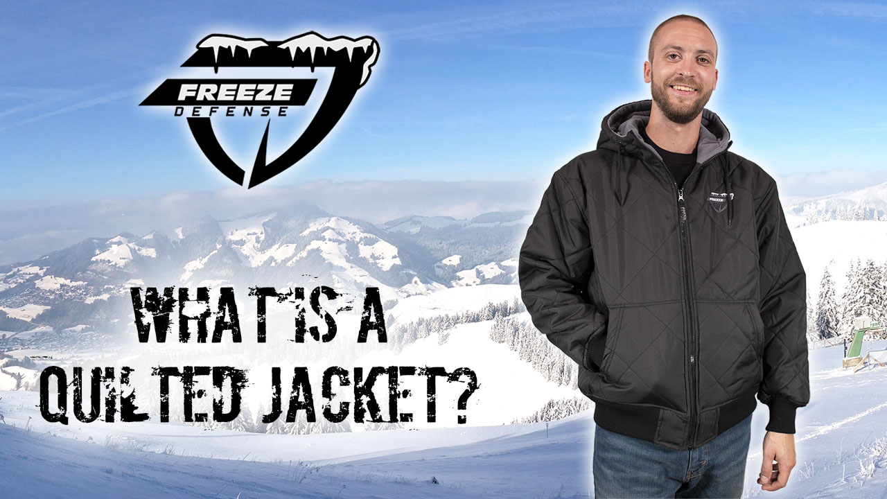 Freeze Defense Men's Quilted Jacket with Fleece-lined Interior Freeze Defense Men's Quilted Jacket with Fleece-lined Interior